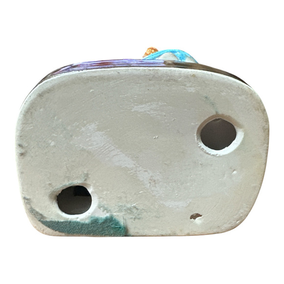 VTG Ceramic Kitten Cat W. Balls of Yarn Music Box Made In Japan - Picture 6 of 6